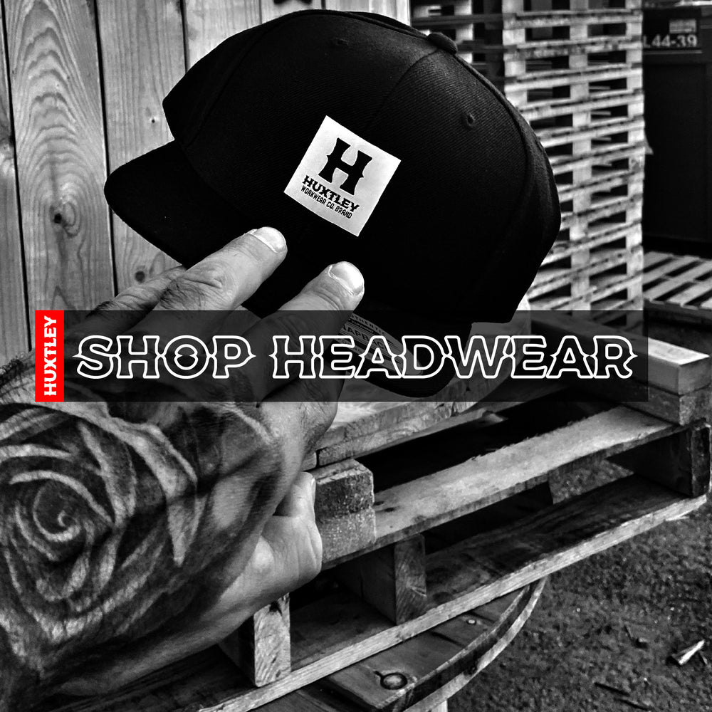 Shop Huxtley Hoodies black and white vintage retro workwear