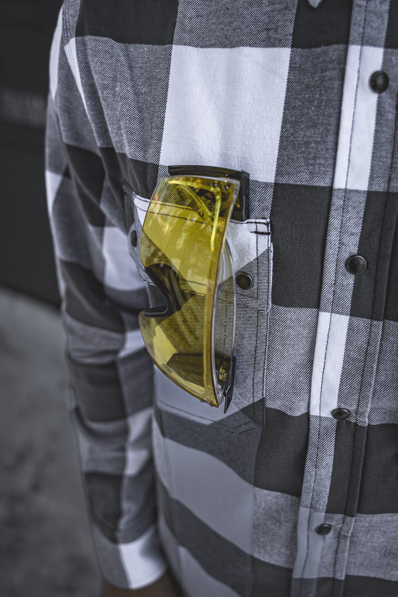 
                  
                    HD-57 Flex Flannel White/ Charcoal
                  
                