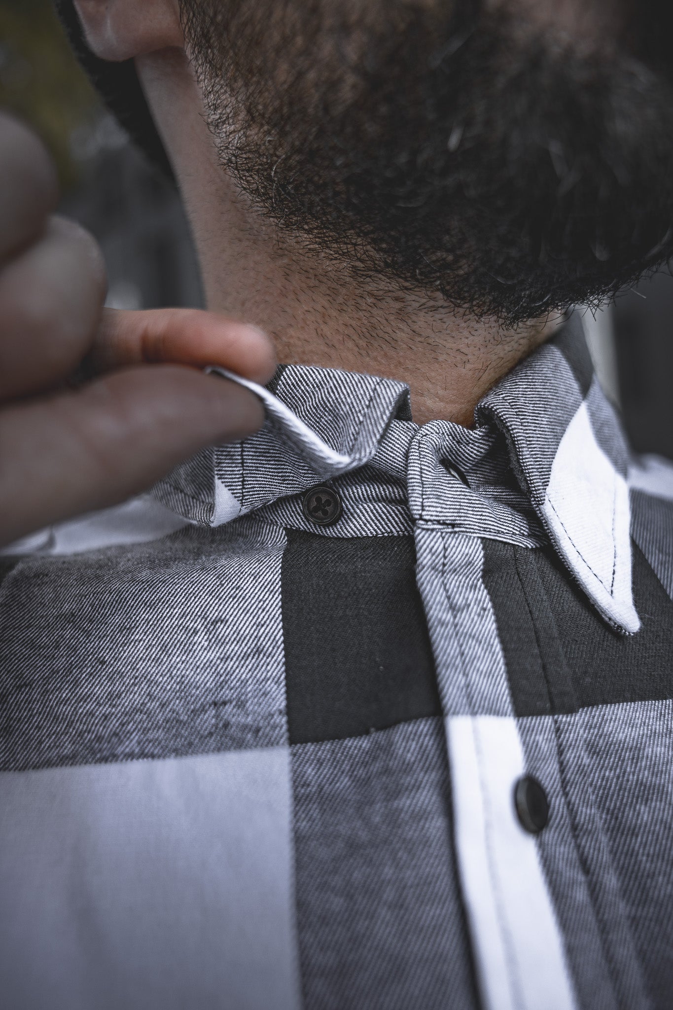 
                  
                    HD-57 Flex Flannel White/ Charcoal
                  
                