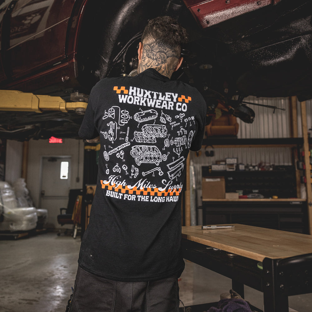 
                  
                    HX-891 "High Miles Supply" Tee
                  
                