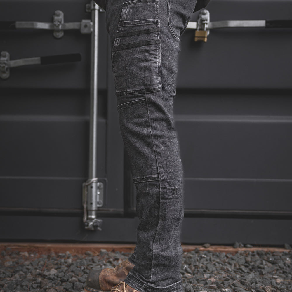 
                  
                    FX-1 Slim Work Jeans Stonewashed Black
                  
                
