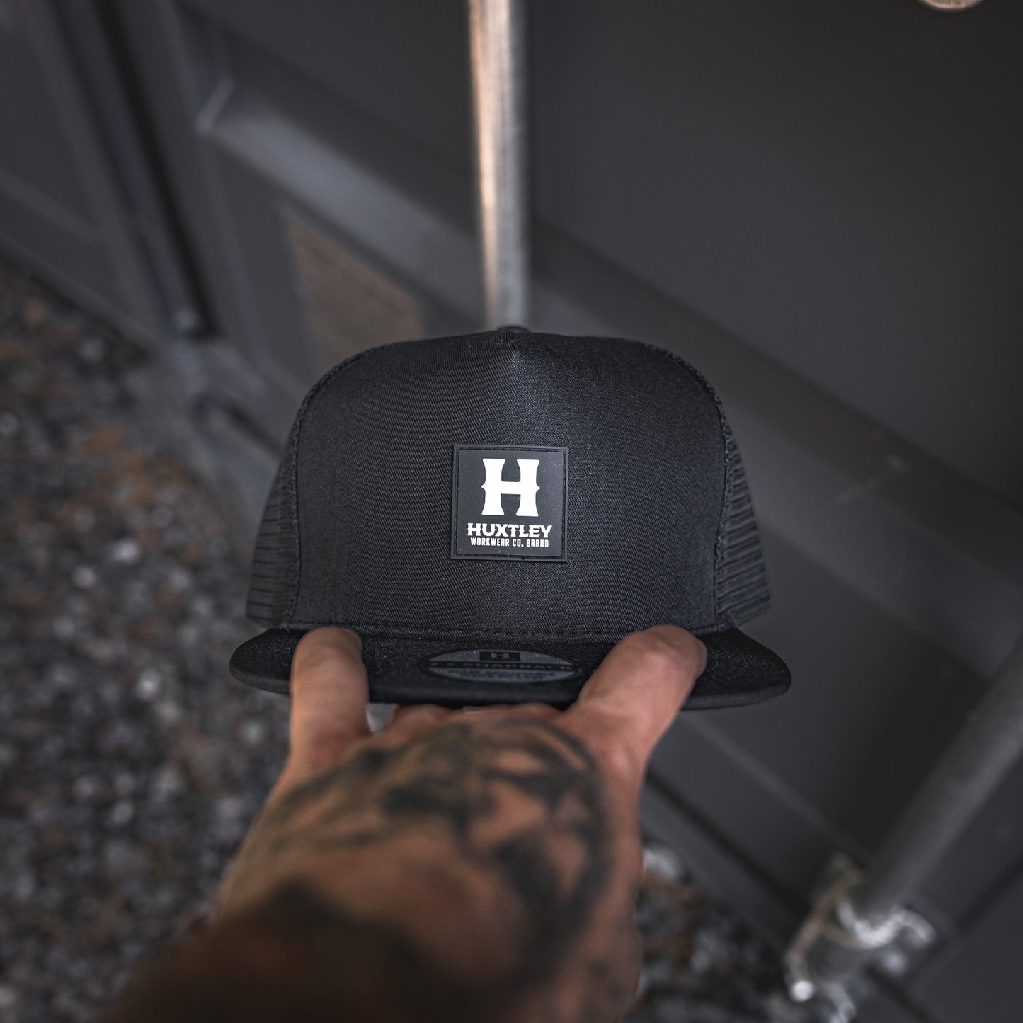 
                  
                    Casquette Classique à Palette Plate HS-37 "Workwear Co. Brand" Noir
                  
                