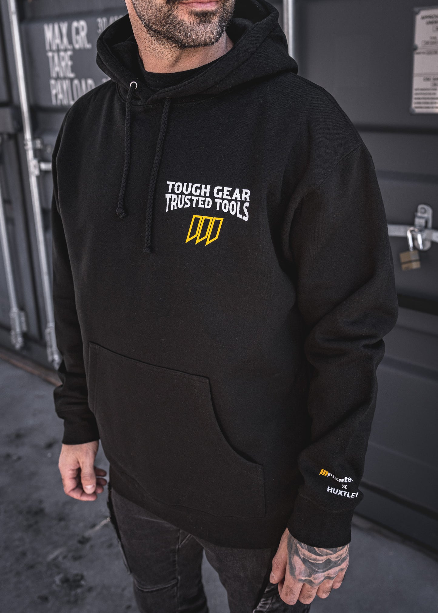
                  
                    HX-717 Heavyweight Hoodie "Tough Gear - Trusted Tools"
                  
                