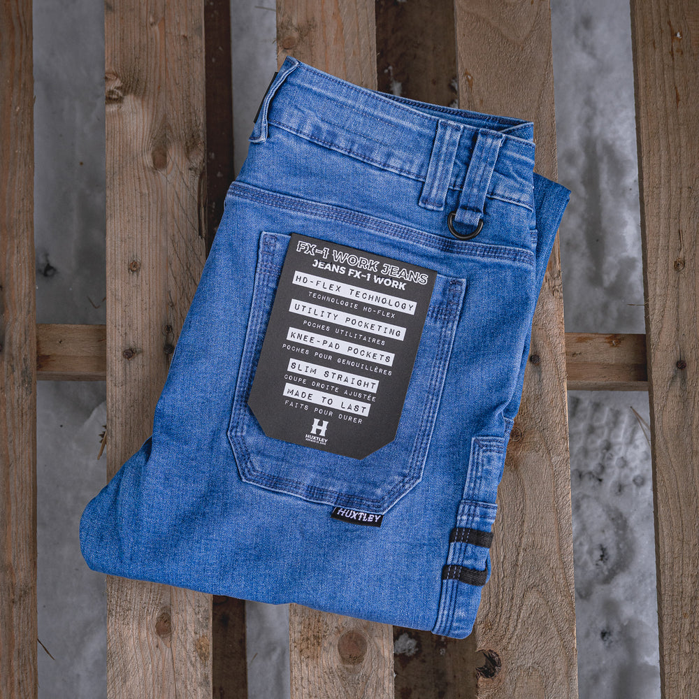 
                  
                    FX-1 Slim Work Jeans Stonewashed Blue
                  
                