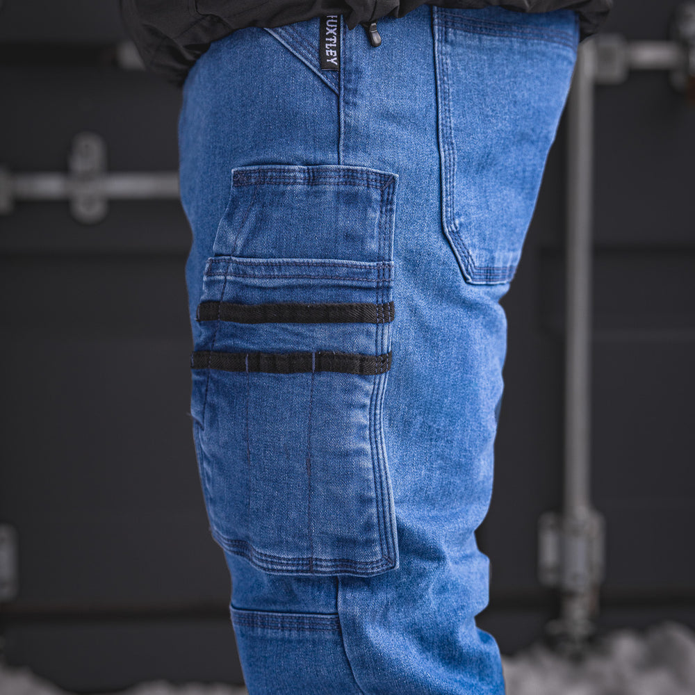 
                  
                    FX-1 Slim Work Jeans Stonewashed Blue
                  
                