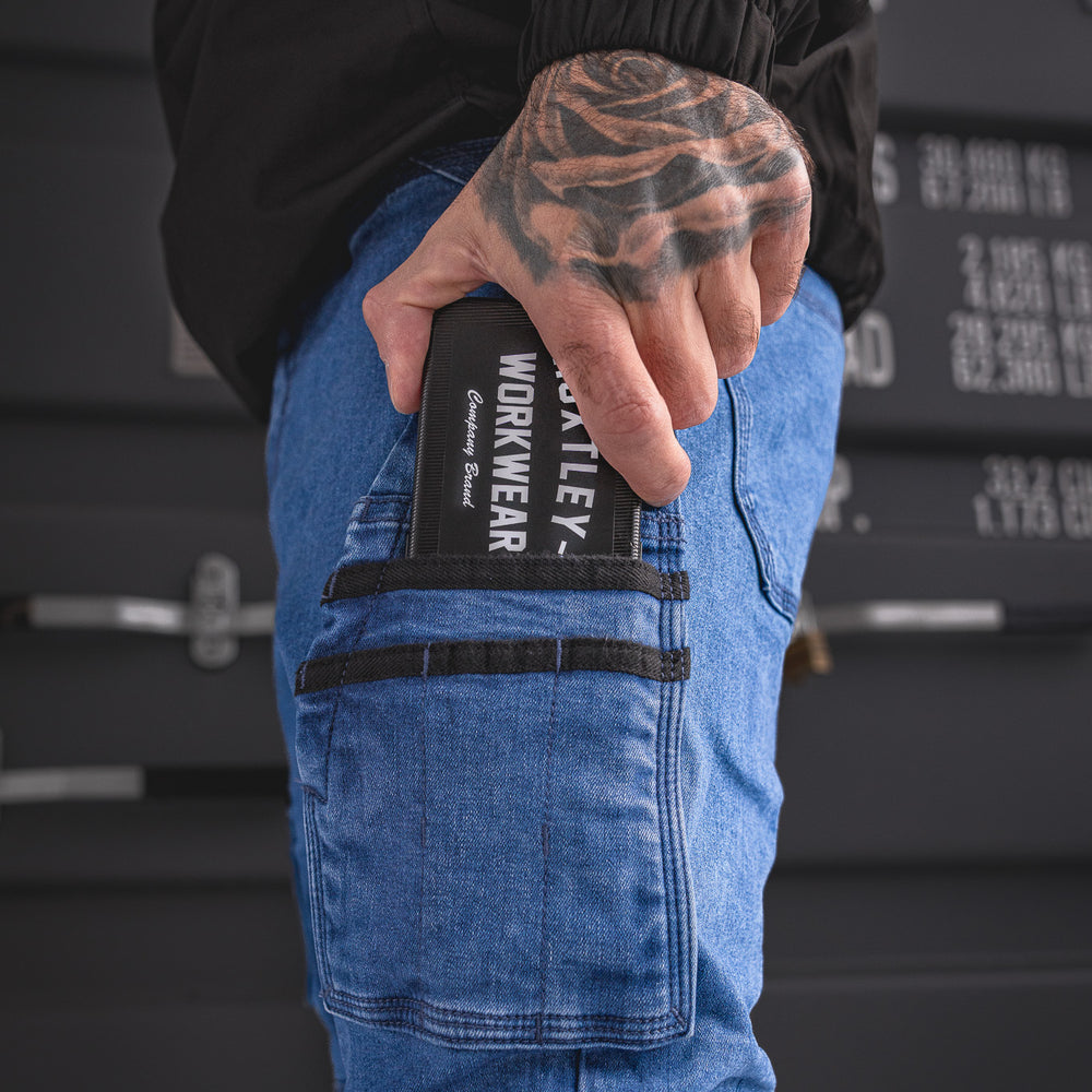 
                  
                    FX-1 Slim Work Jeans Stonewashed Blue
                  
                