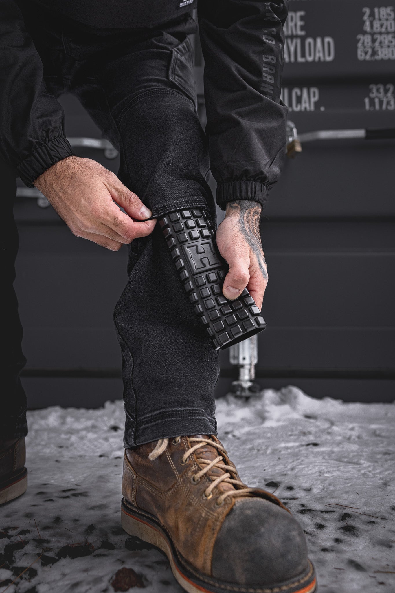 
                  
                    Jeans "Work" RX-1 Décontracté Noir Délavé
                  
                