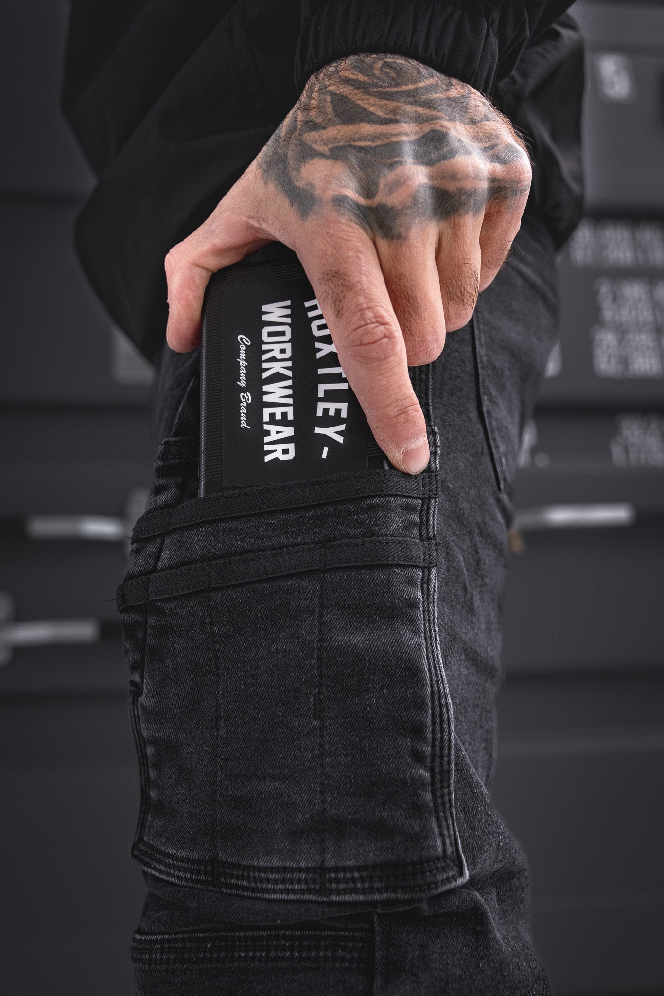 BX-1 Bootcut Work Jeans Stonewashed Black – Huxtley