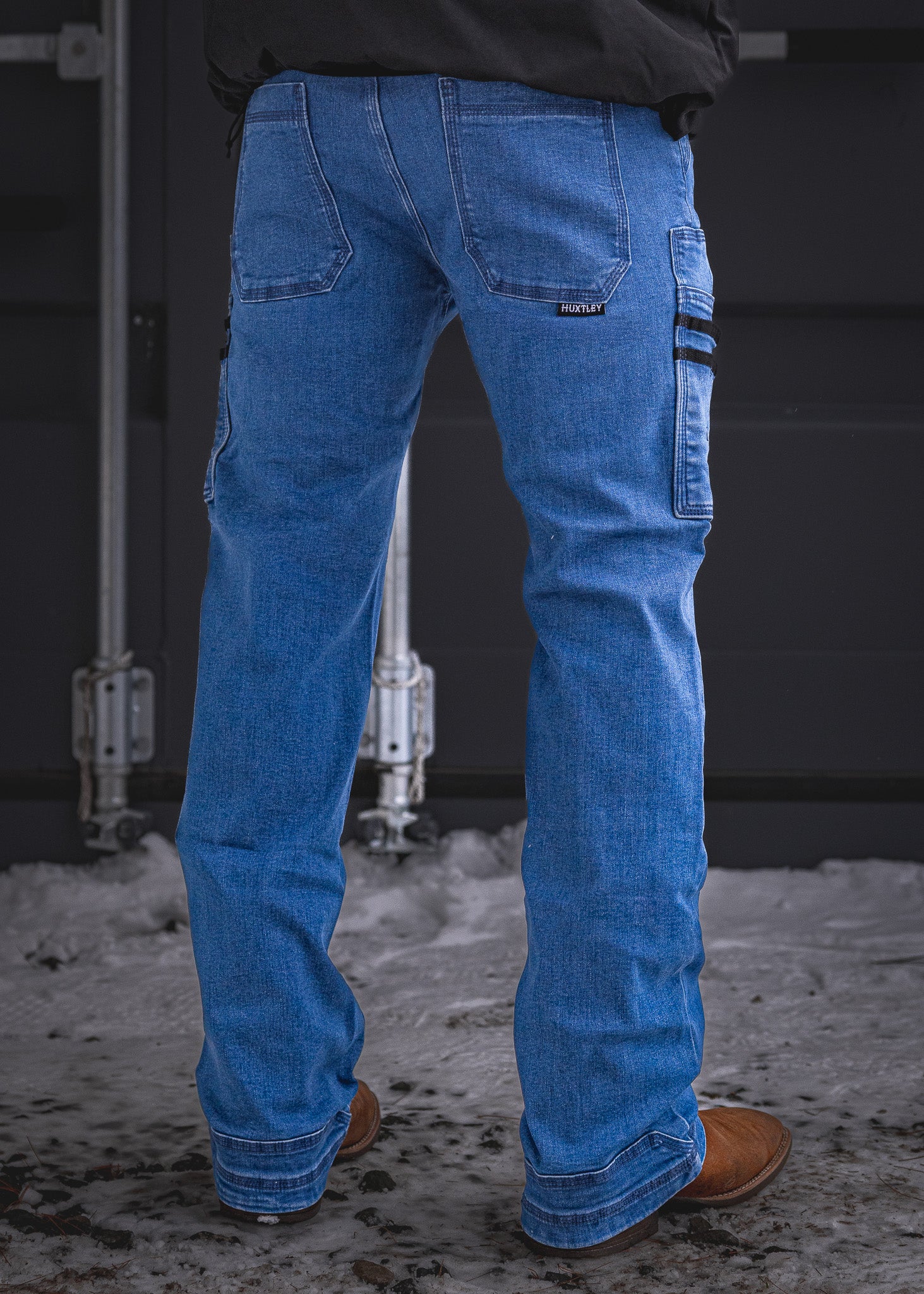 BX-1 Bootcut Work Jeans Stonewashed Blue – Huxtley