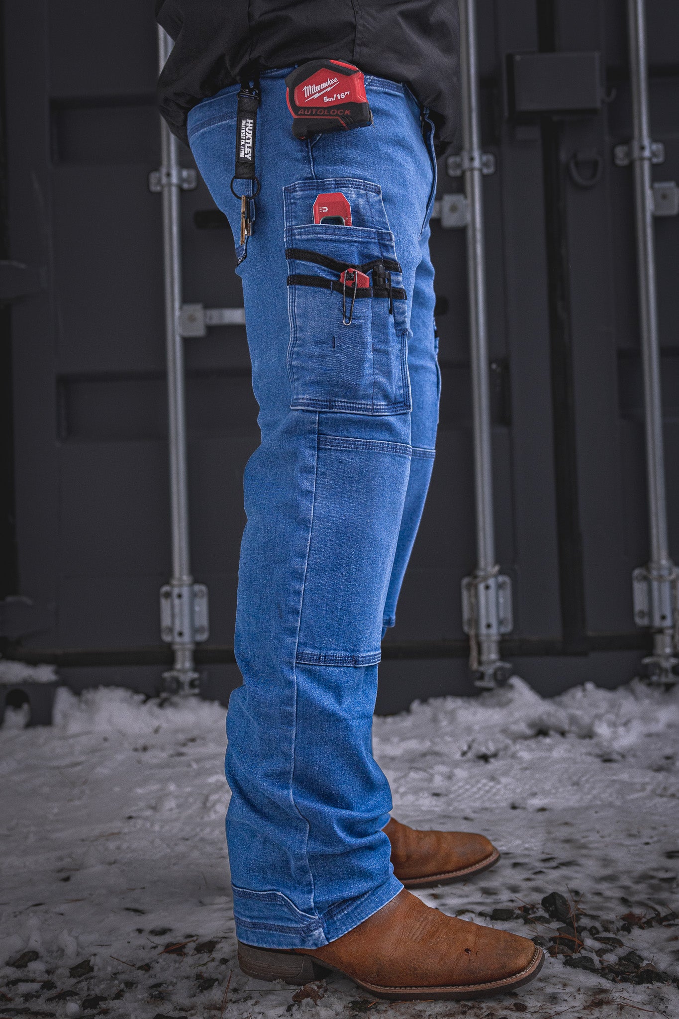BX-1 Bootcut Work Jeans Stonewashed Blue – Huxtley