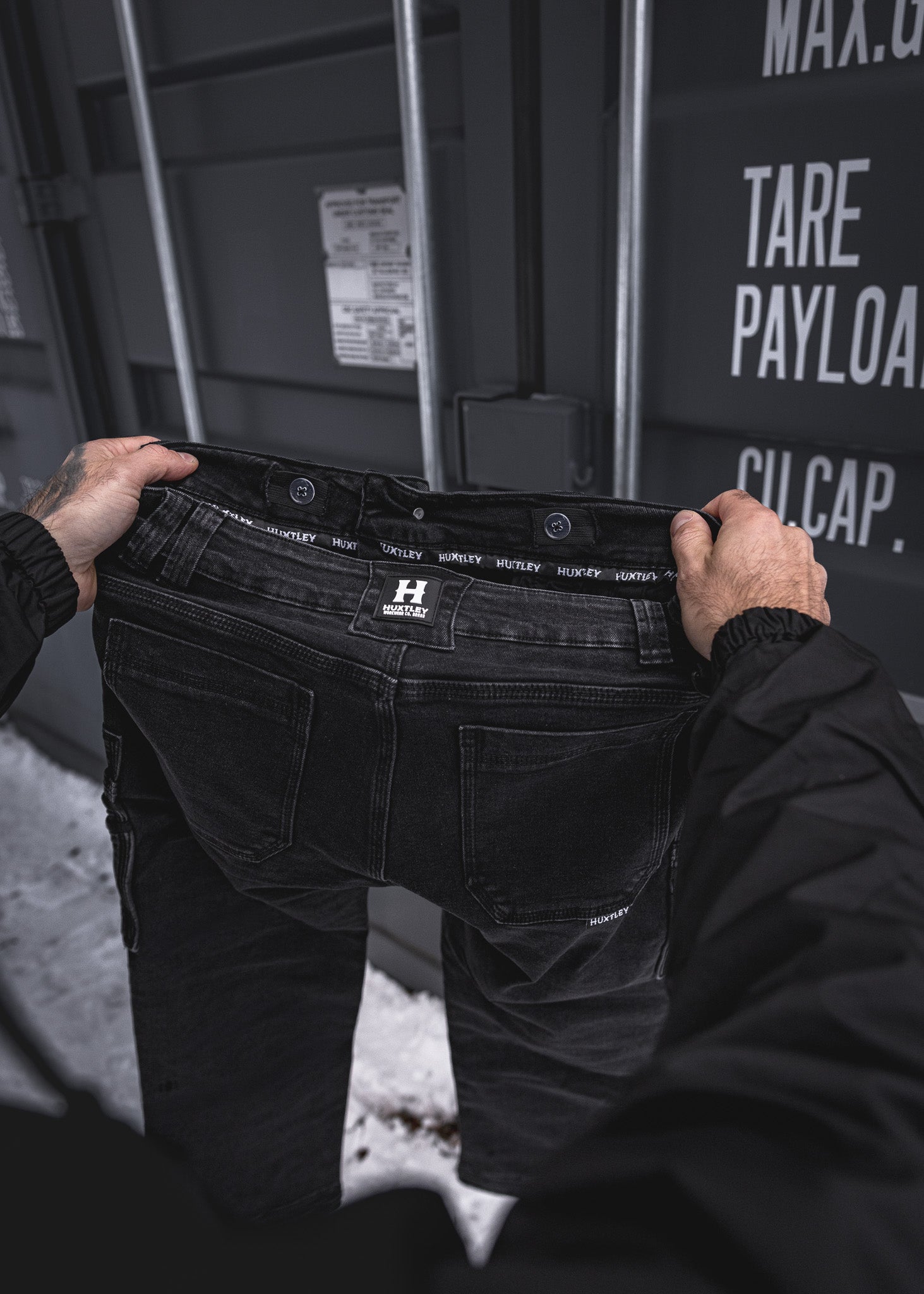 BX-1 Bootcut Work Jeans Stonewashed Black – Huxtley