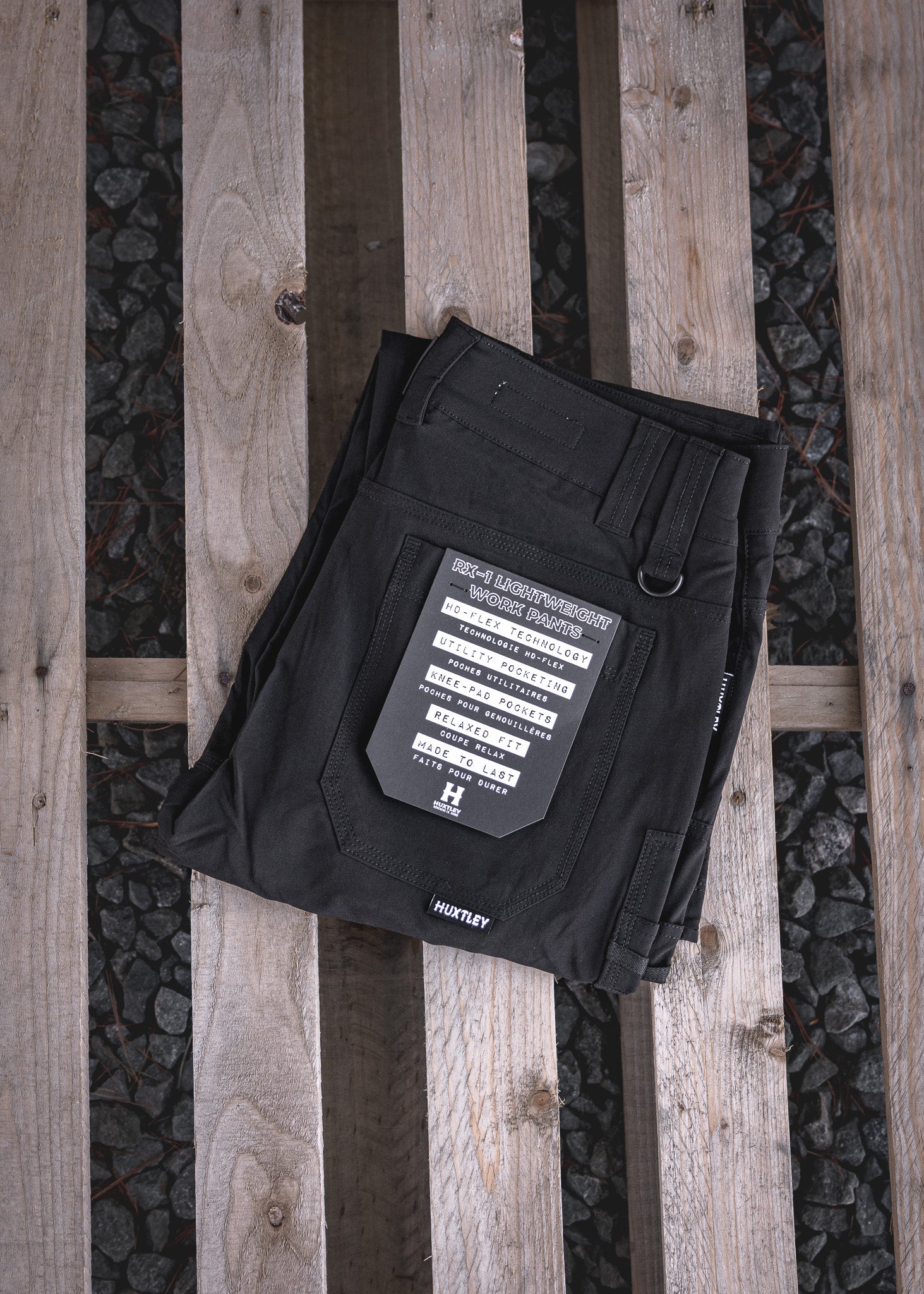 RX-1 Relaxed Lightweight Work Pants Blackout – Huxtley