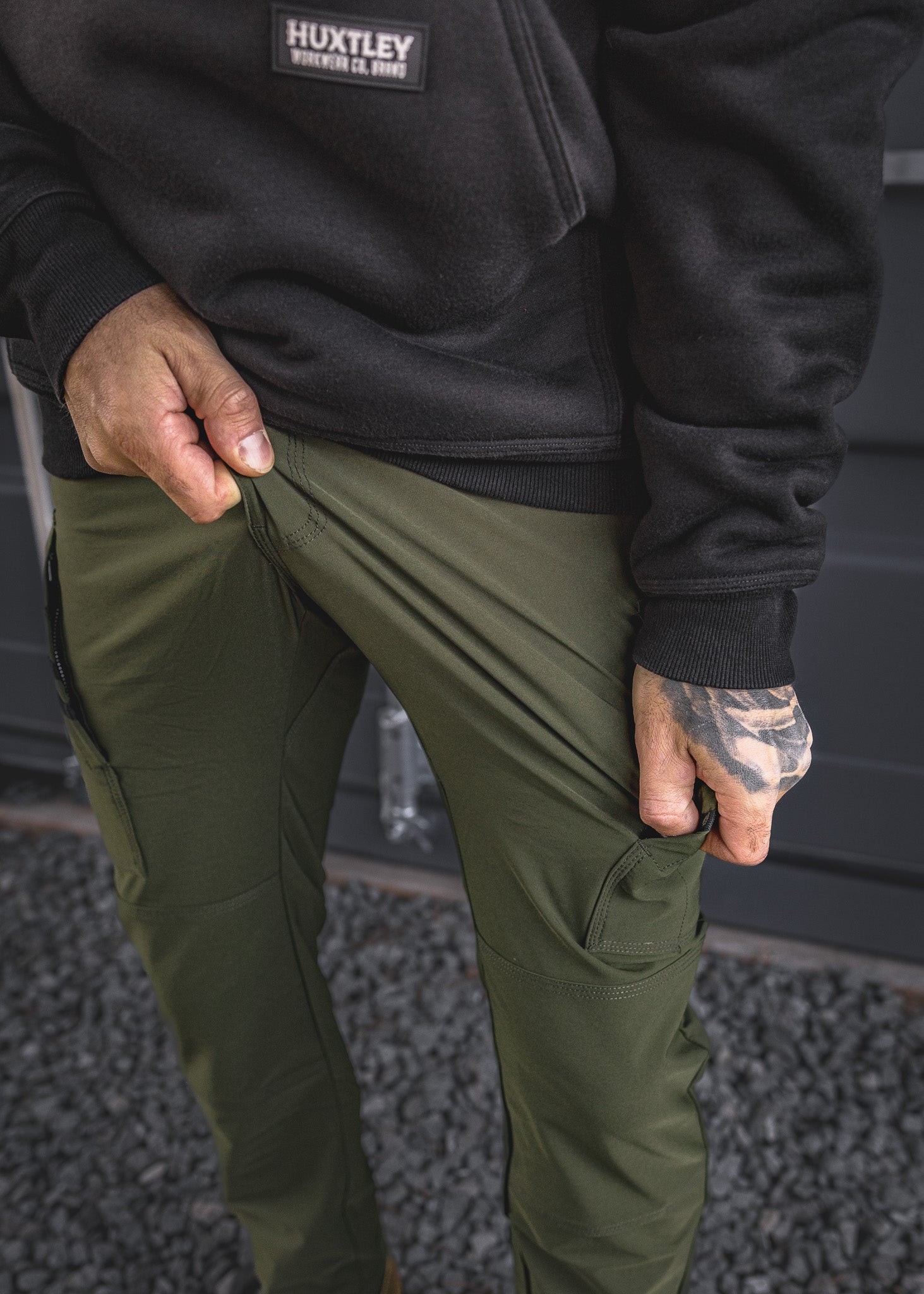 FX-1 Slim Lightweight Work Pants O.D. Green – Huxtley