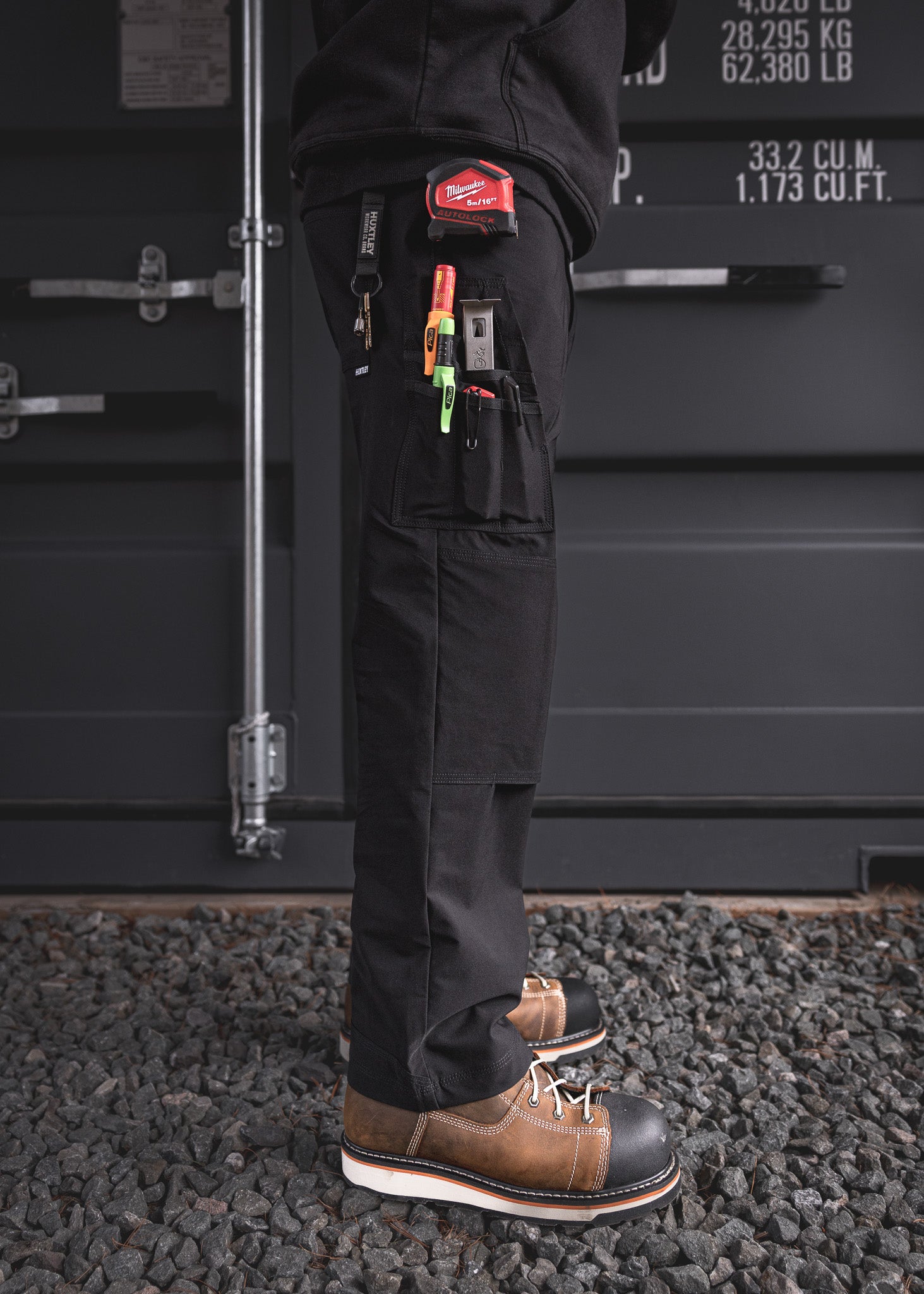 RX-1 Relaxed Lightweight Work Pants Blackout – Huxtley