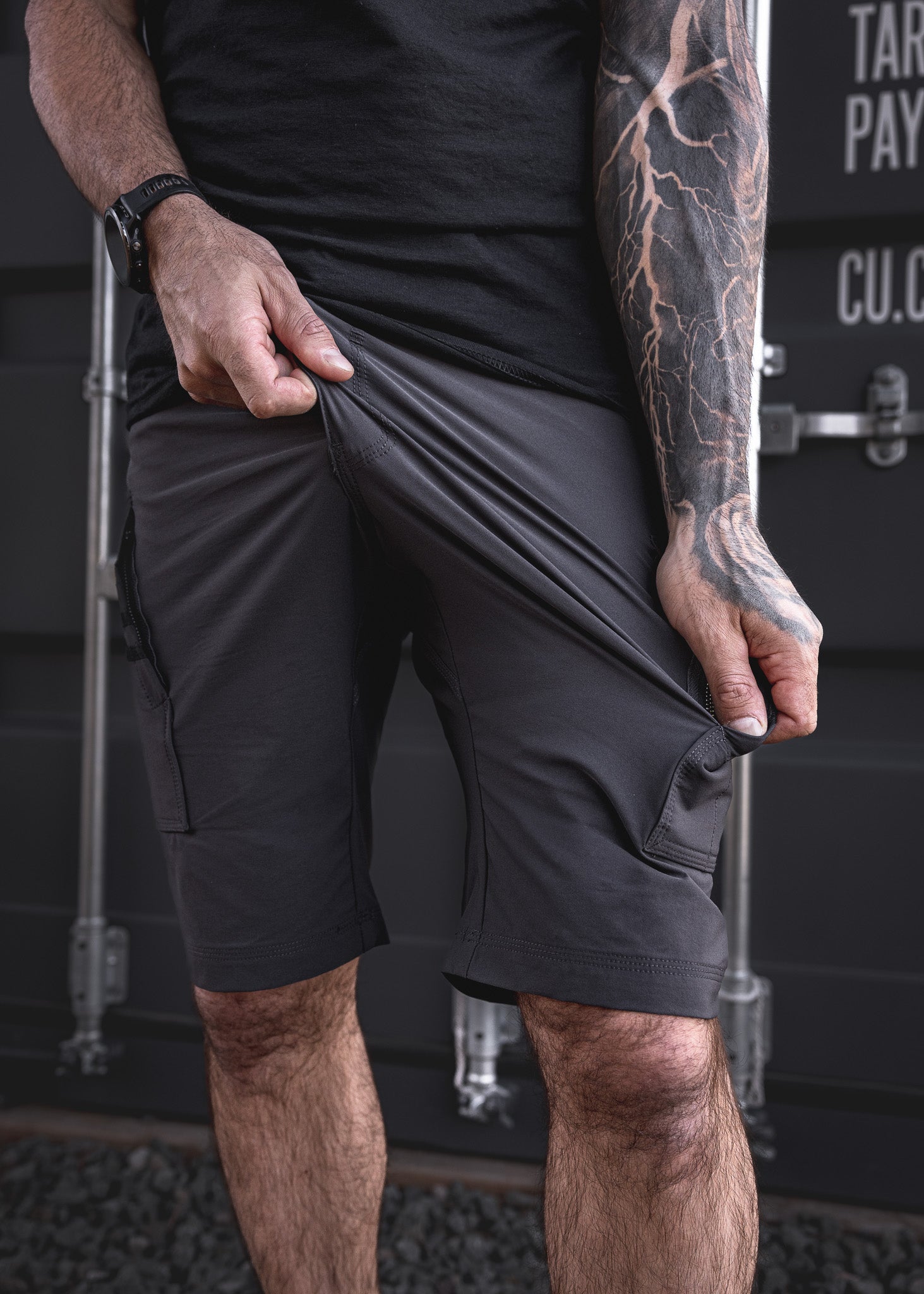 SX-1 Work Shorts Gunmetal – Huxtley
