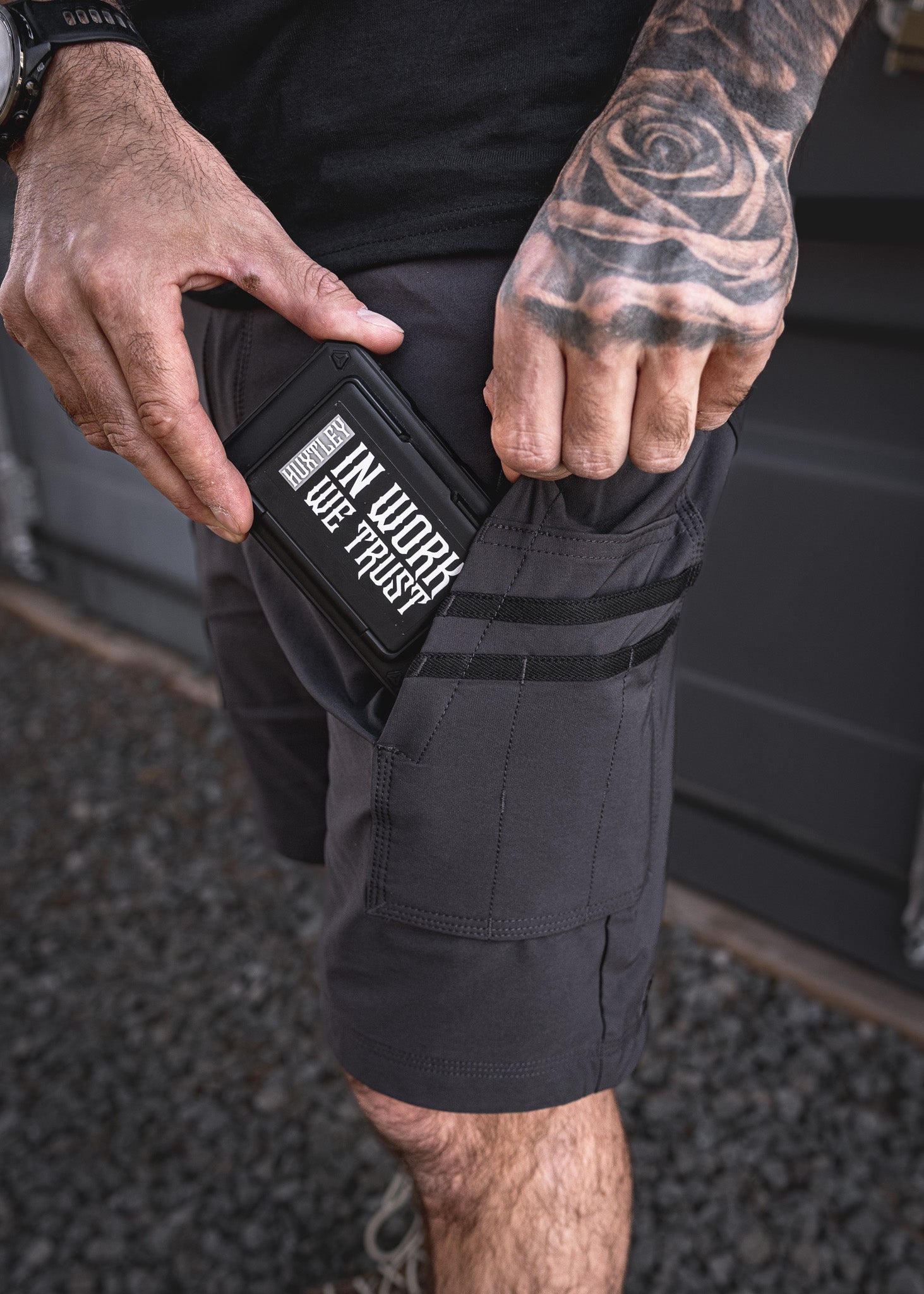 SX-1 Work Shorts Gunmetal – Huxtley