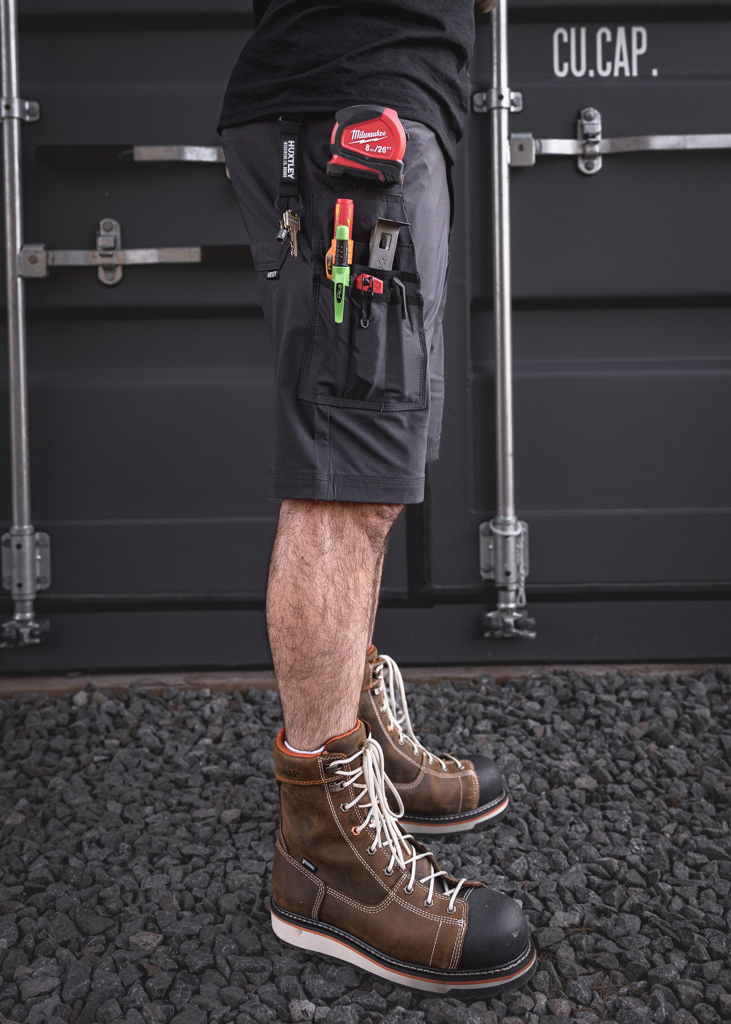 SX-1 Work Shorts Gunmetal – Huxtley