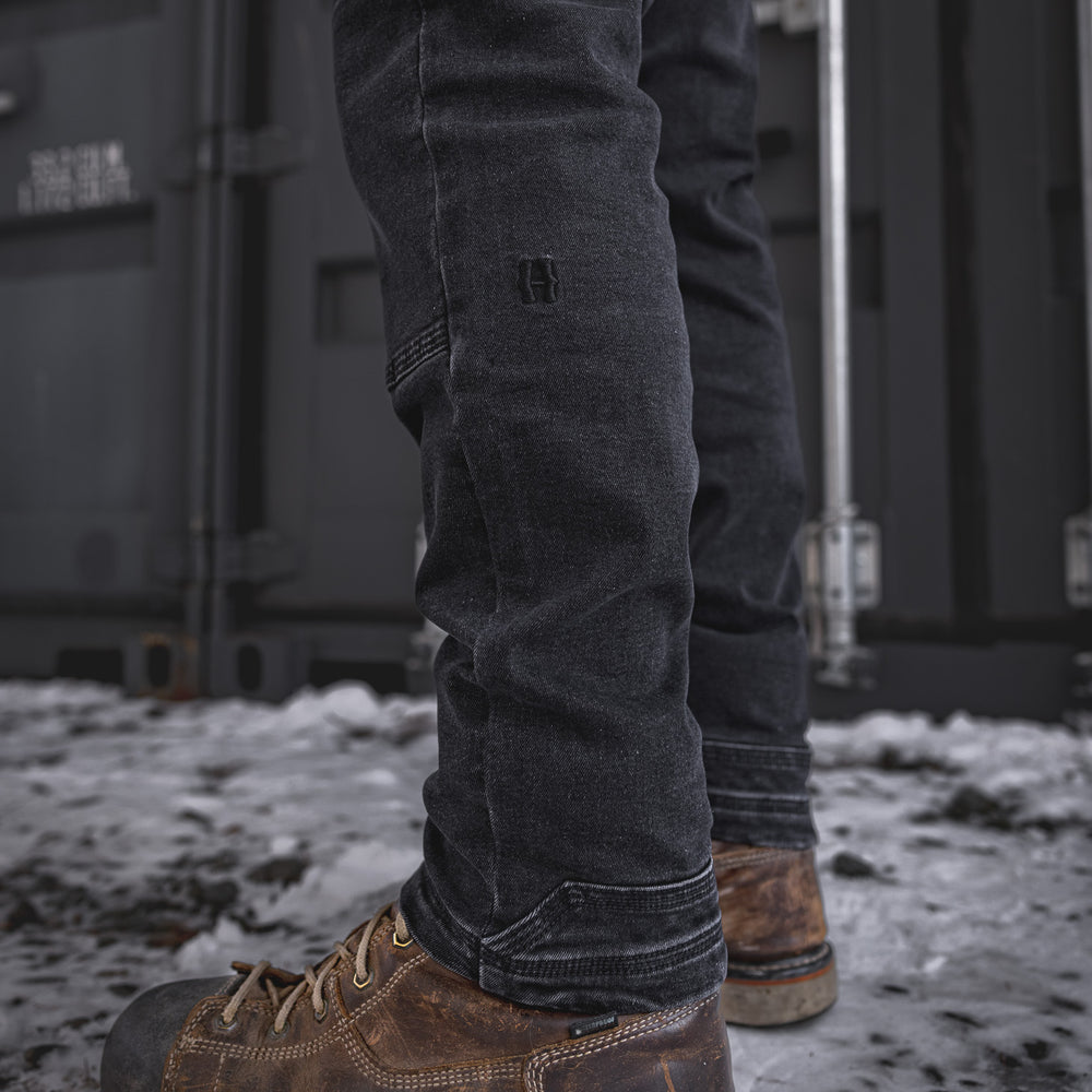 
                  
                    Jeans "Flex" FX-1 Ajusté Noir Délavé
                  
                