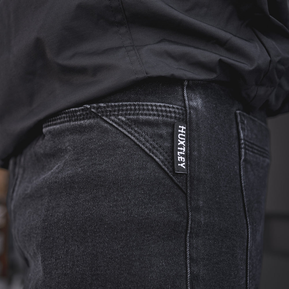 
                  
                    Jeans "Flex" FX-1 Ajusté Noir Délavé
                  
                