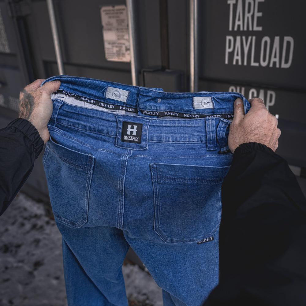 
                  
                    Jeans "Flex" RX-1 Décontracté Bleu Délavé
                  
                
