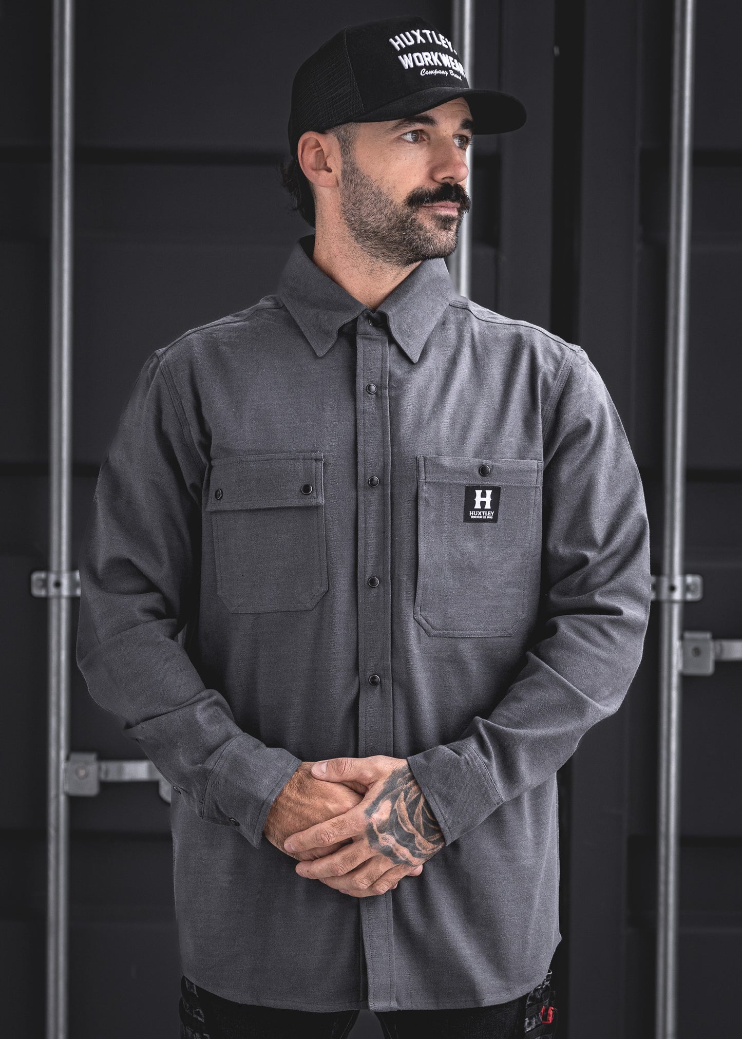 
                  
                    HD-57 Flex Flannel Gunmetal
                  
                