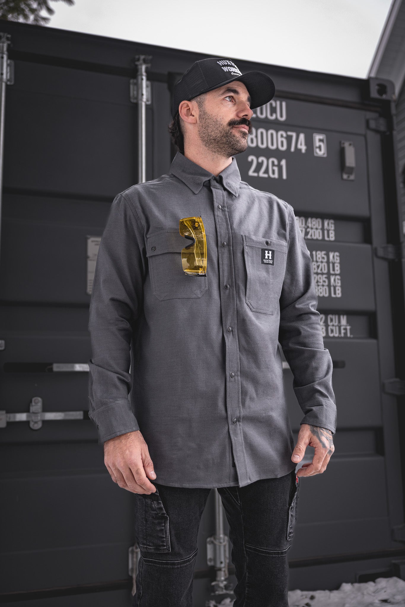 
                  
                    HD-57 Flex Flannel Gunmetal
                  
                