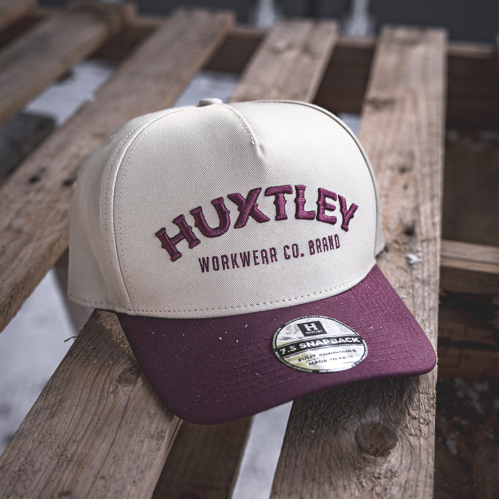 
                  
                    "Deadcenter" Snapback Sand/ Maroon
                  
                