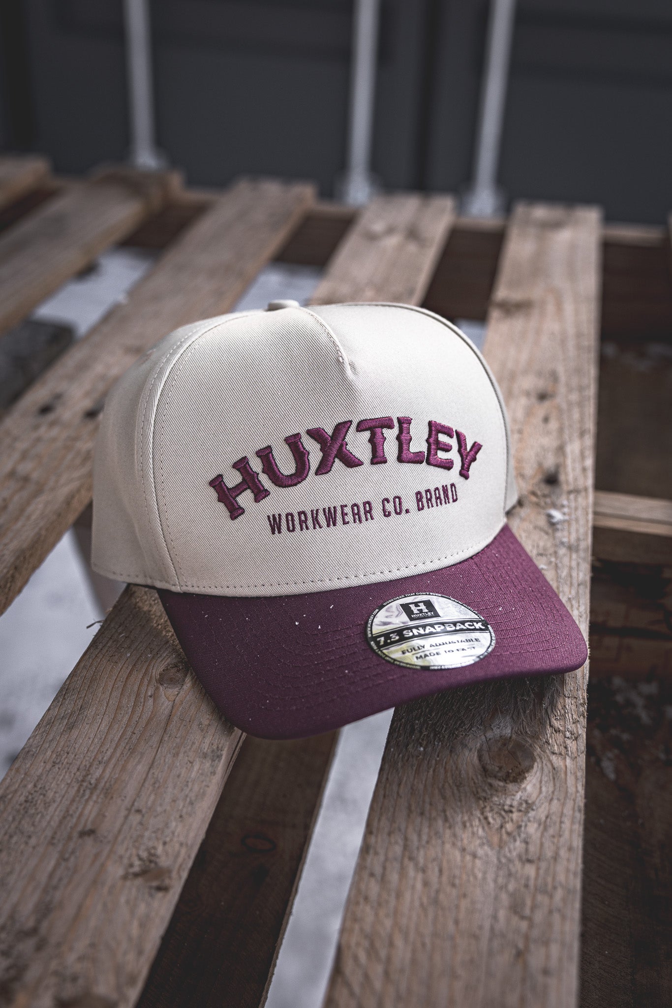 
                  
                    "Deadcenter" Snapback Sand/ Maroon
                  
                