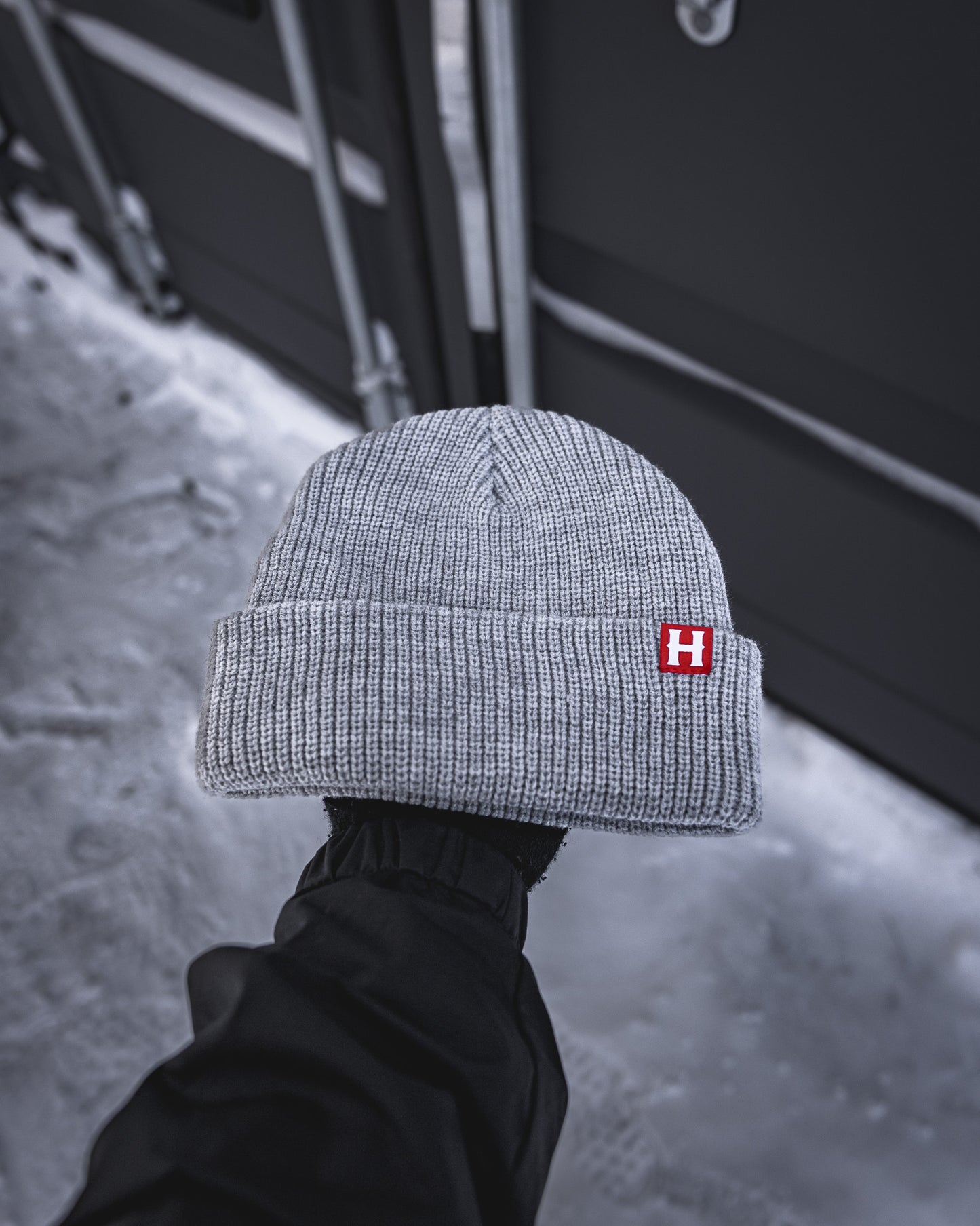 
                  
                    Baseline Beanie Smoke/ Red
                  
                