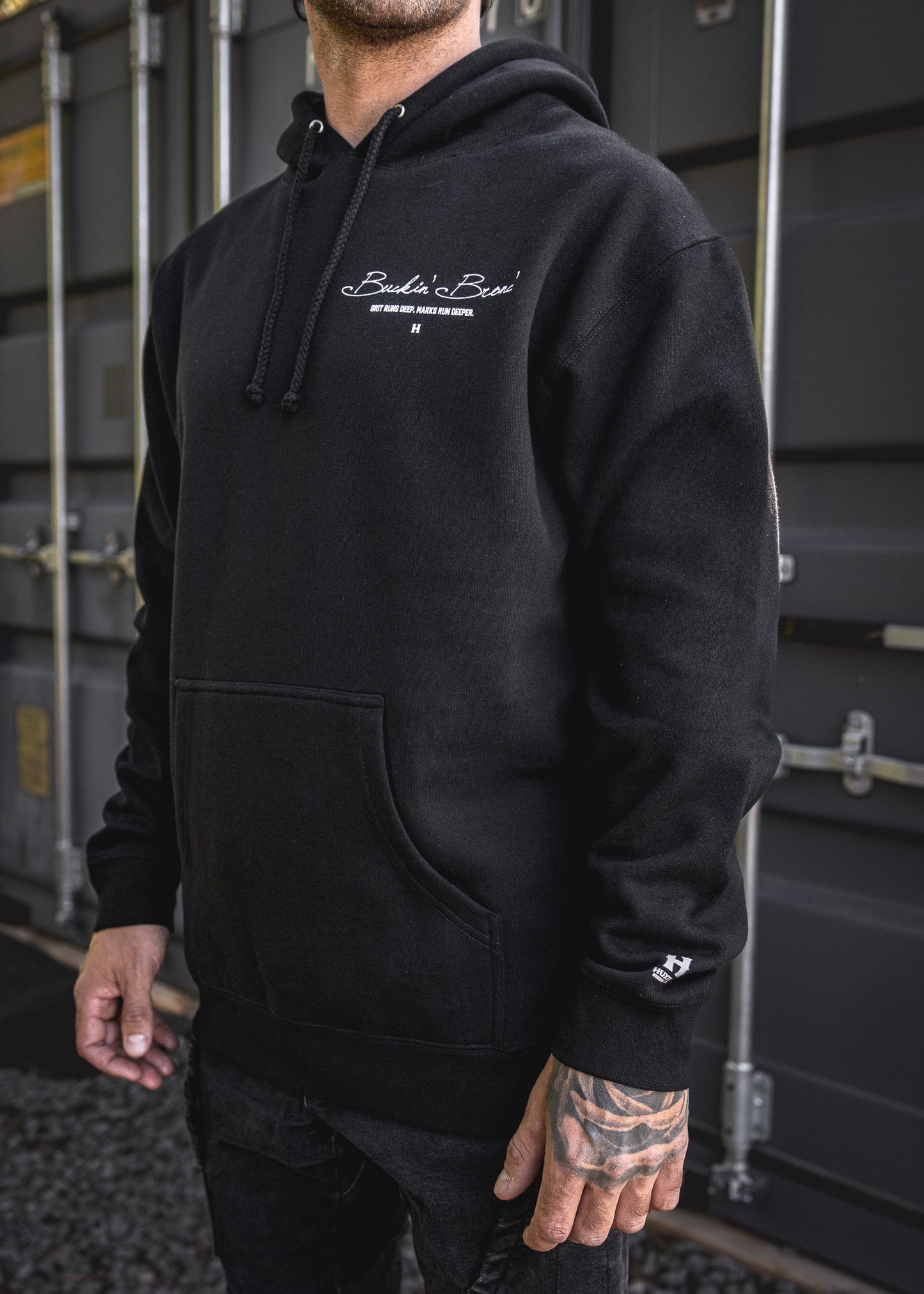 
                  
                    HX-717 Heavyweight Hoodie "Buckin' Bronc" Black
                  
                