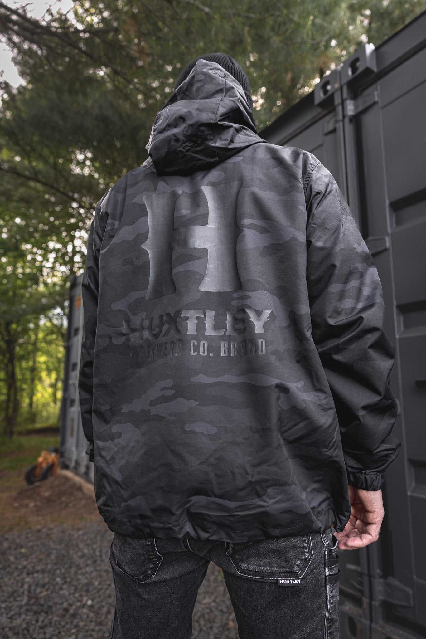 
                  
                    AK-245 Waterproof Anorak "Full Print" Black Camo/ Black
                  
                