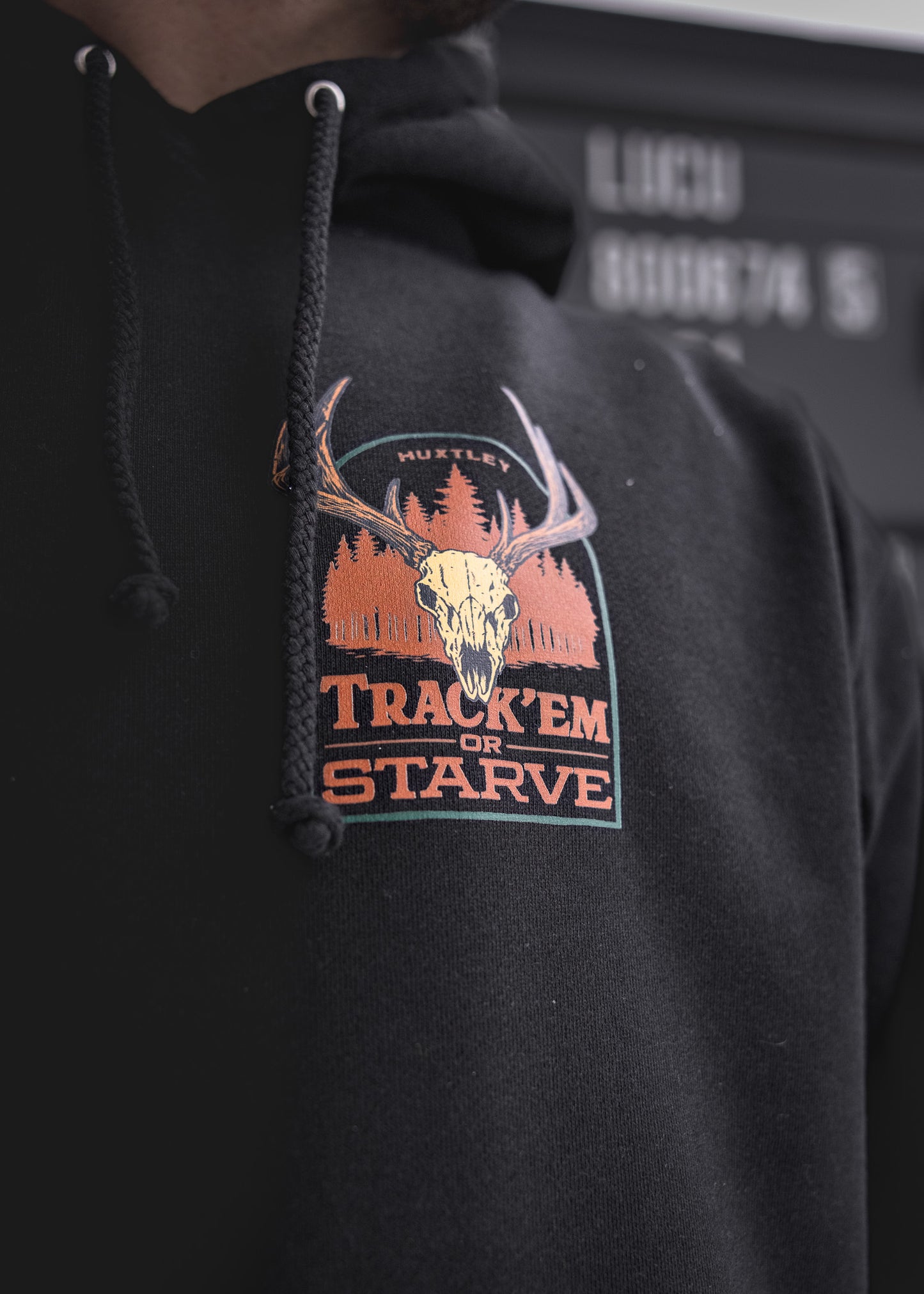 
                  
                    HX-717 Heavyweight Hoodie "Track'em Or Starve"
                  
                