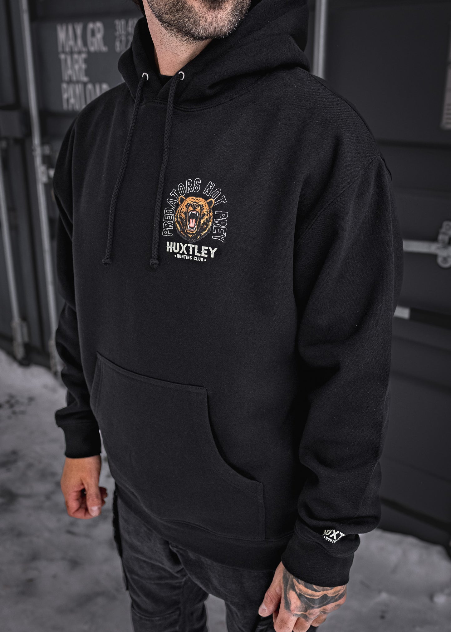 
                  
                    HX-717 Heavyweight Hoodie "Predators Not Prey"
                  
                