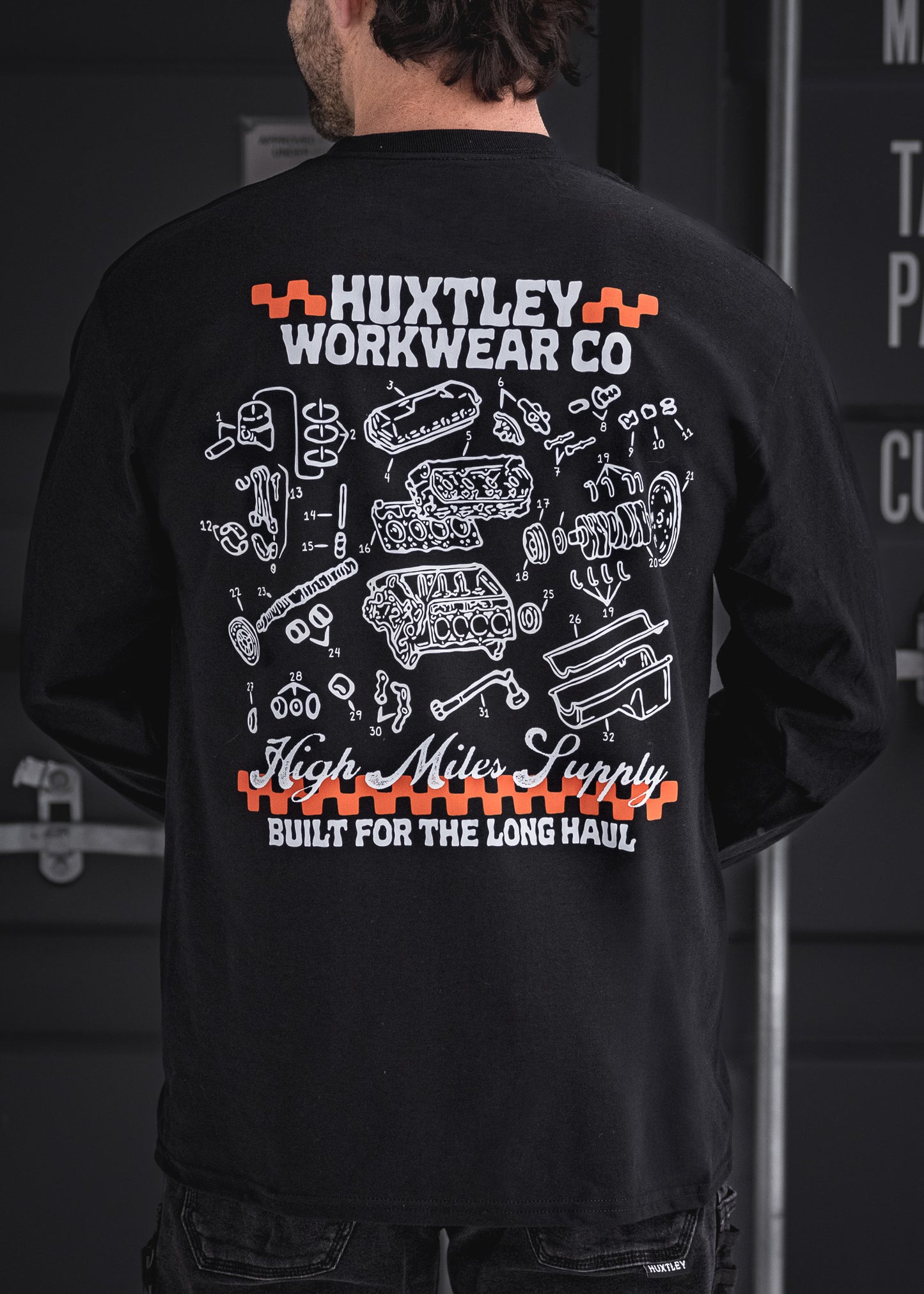 
                  
                    HX-226 "High Miles Supply" L/S Tee
                  
                