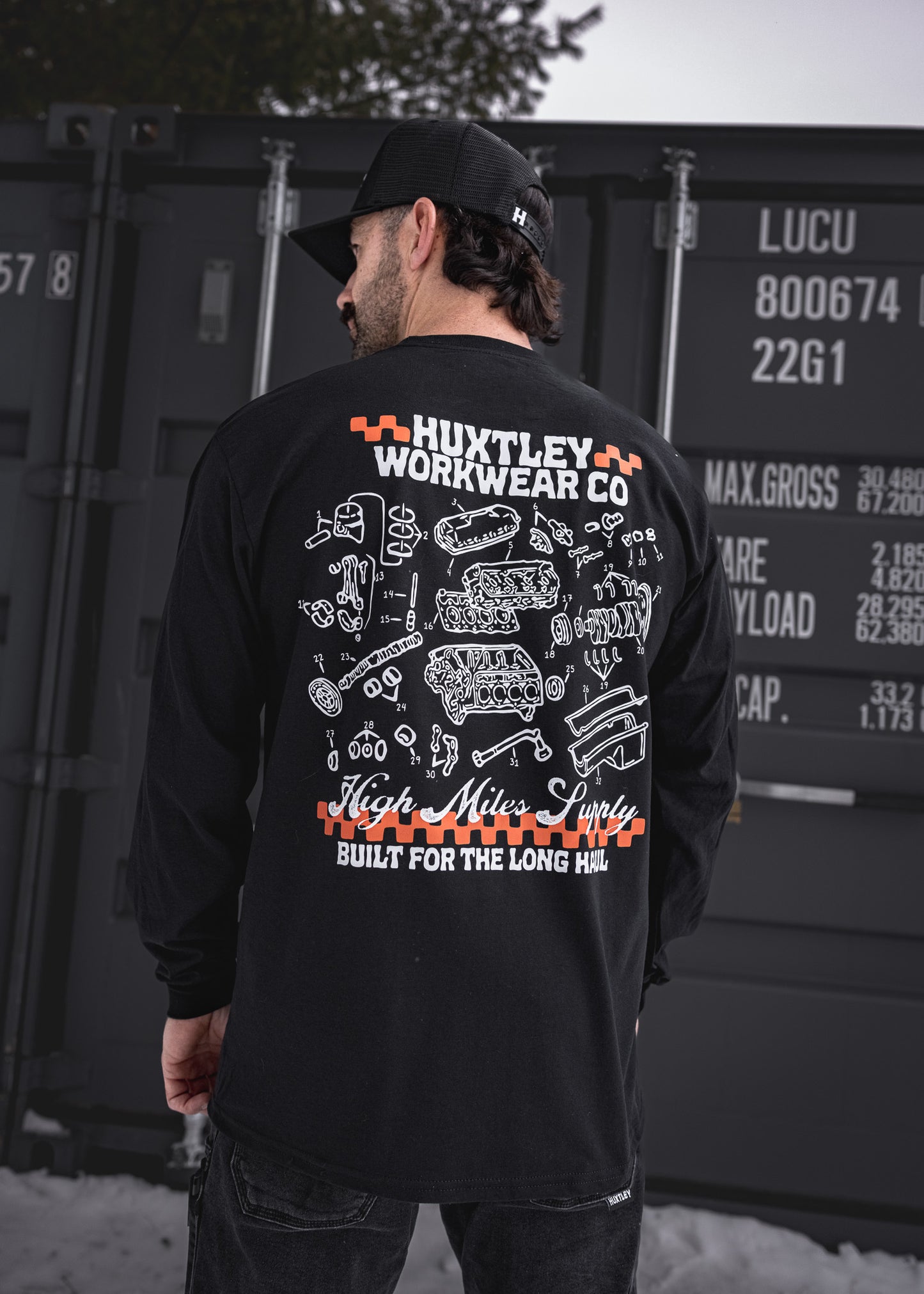 
                  
                    HX-226 "High Miles Supply" L/S Tee
                  
                