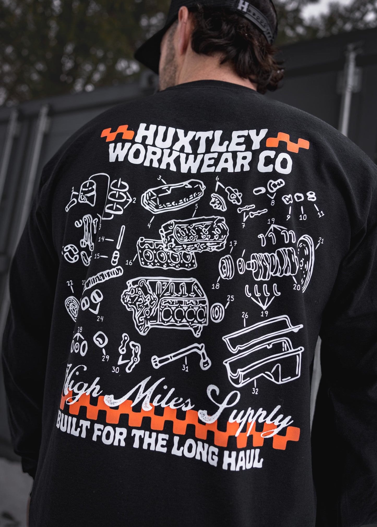 
                  
                    HX-226 "High Miles Supply" L/S Tee
                  
                