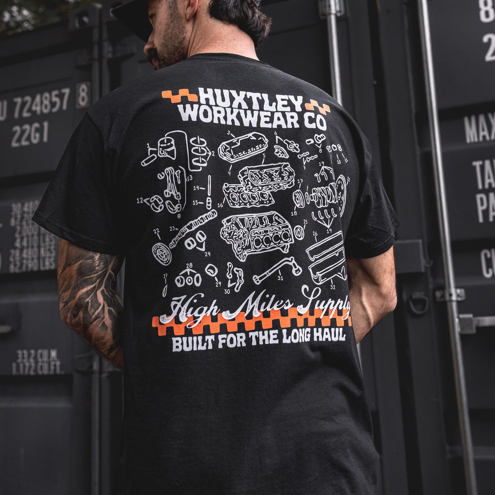 
                  
                    HX-891 "High Miles Supply" Tee
                  
                